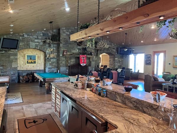 Bell Cross Ranch inside lodge