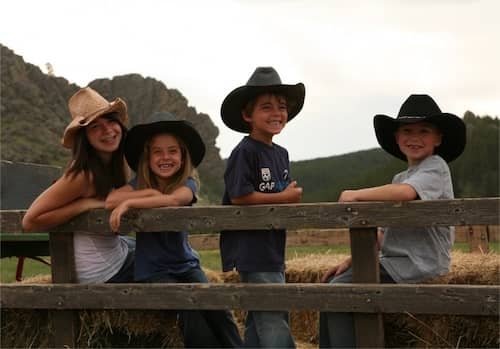 Kids at Paradise Ranch in Wyoming